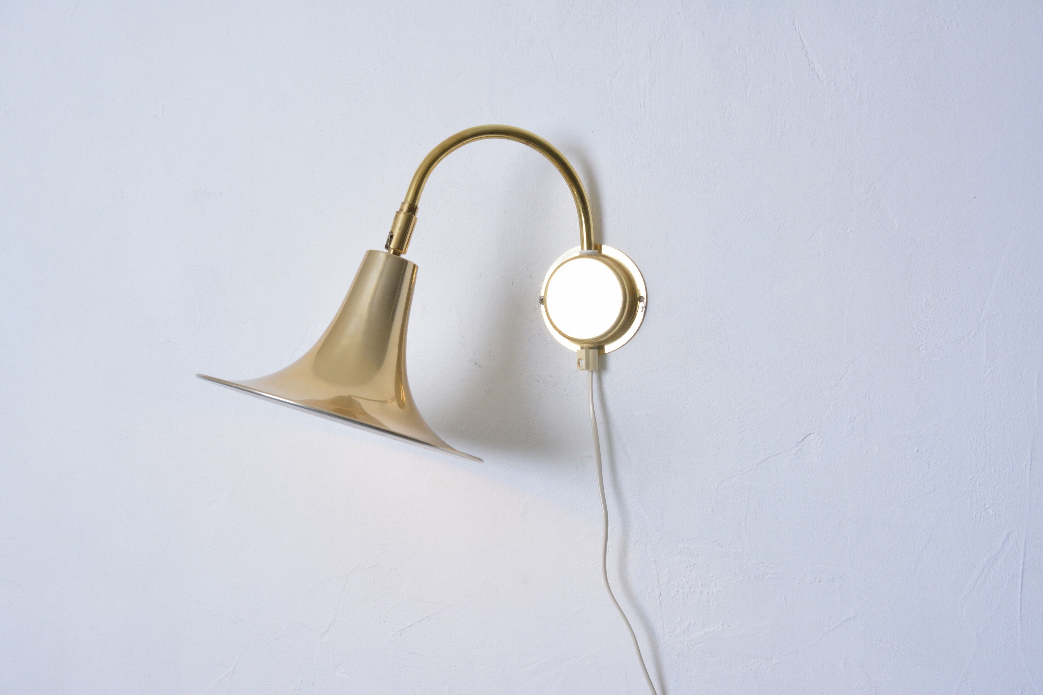 Pair of wall lamps, Börje Claes, 70s Sweden