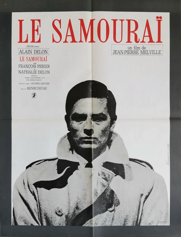 The Samurai Jean pierre melville Alain Delon original poster of 1967