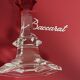 Baccarat - Candlestick (2) - Crystal, Glass - Harcourt candlestick Red
