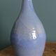 Vase bouteille signé en grès émaillée, céramique artisanale