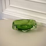 Vide poche Murano vert iridescent