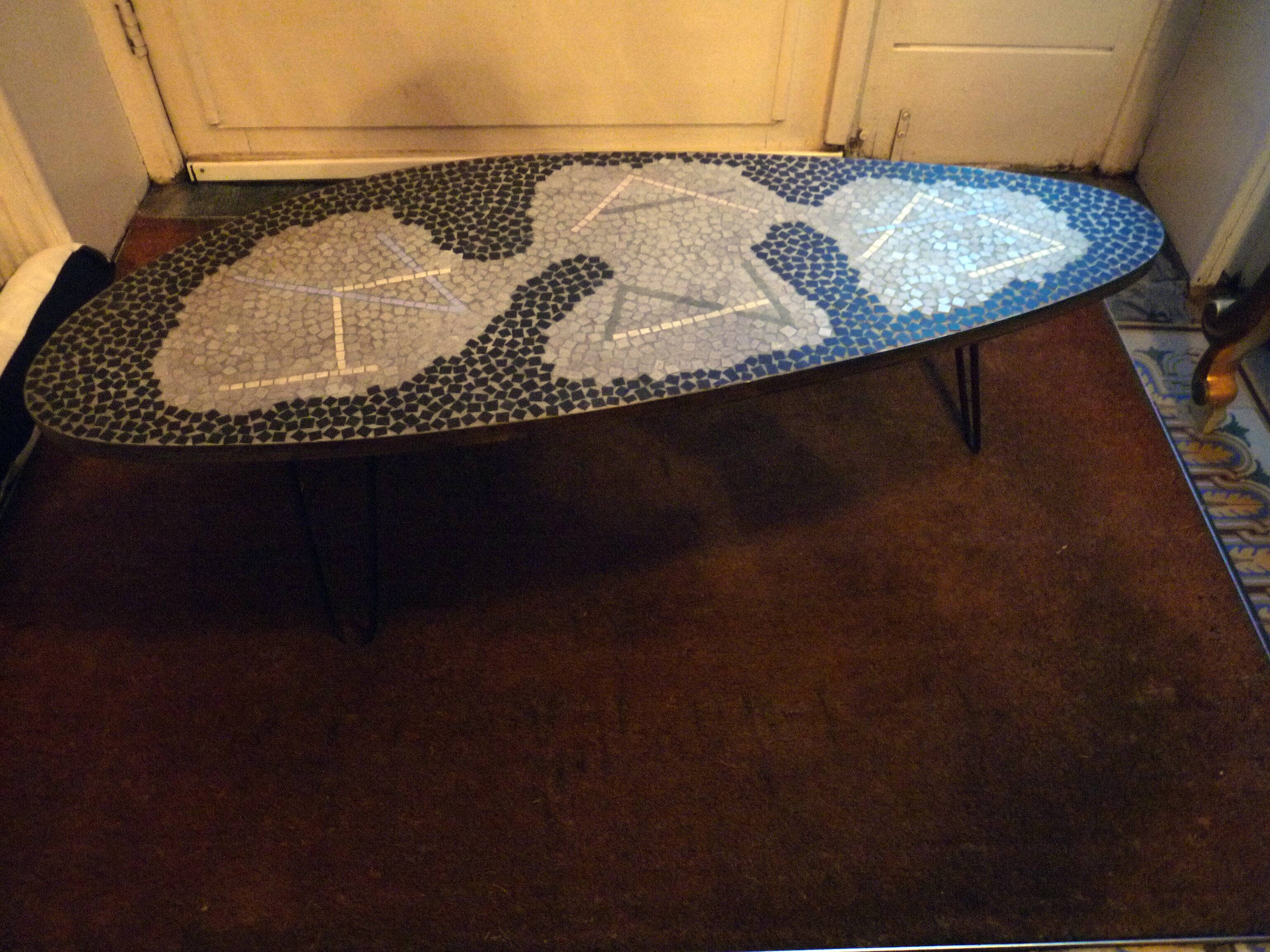 Patite table d'appoint mosaïque