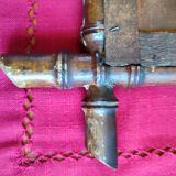 Old banbou mirror, with chain