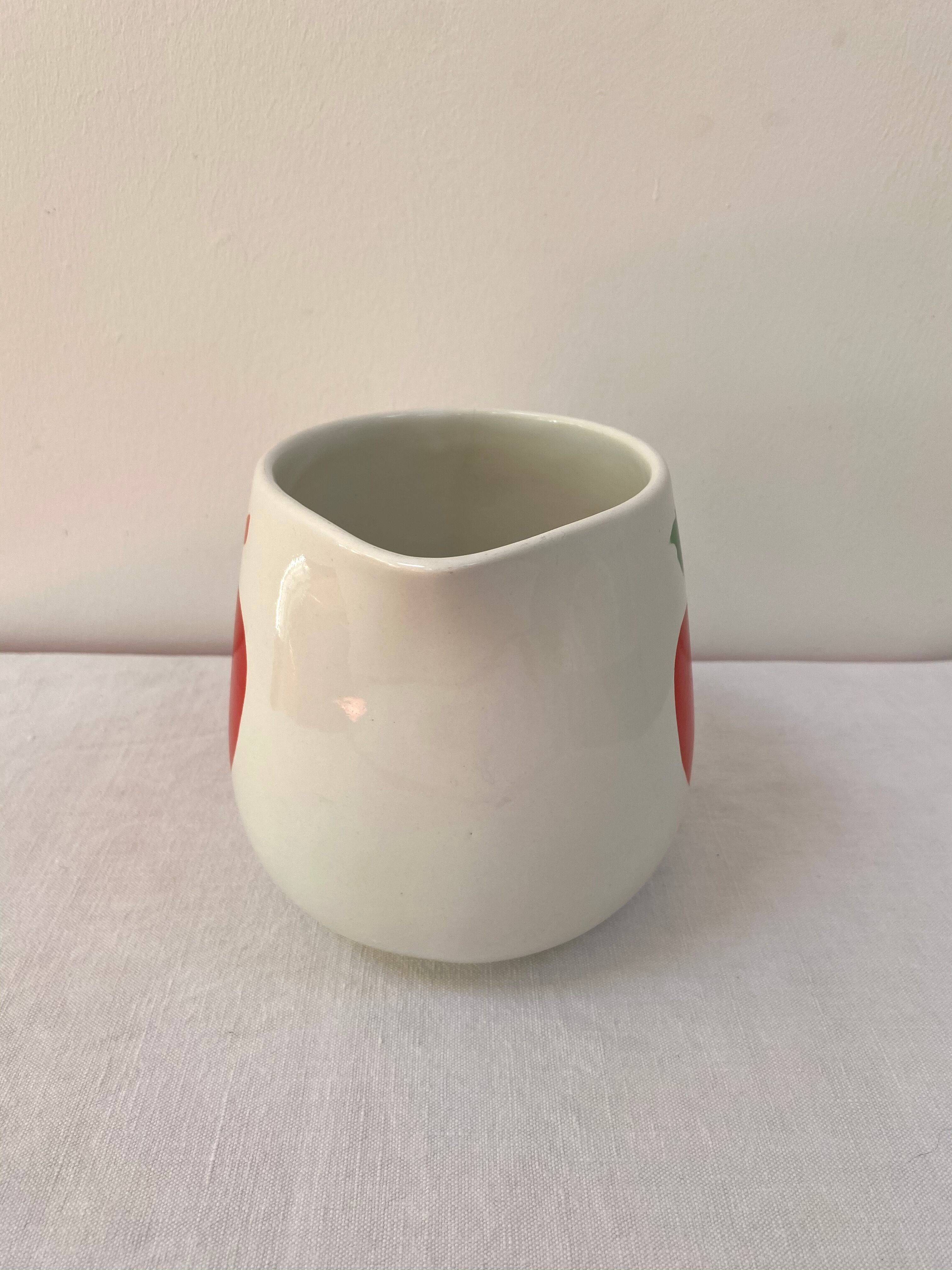 Vintage porcelain apple pitcher 1L