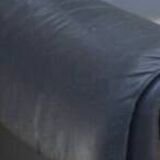 High-end black leather sofa, luxury De Sede sofa