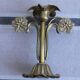 Golden metal stand candle holder