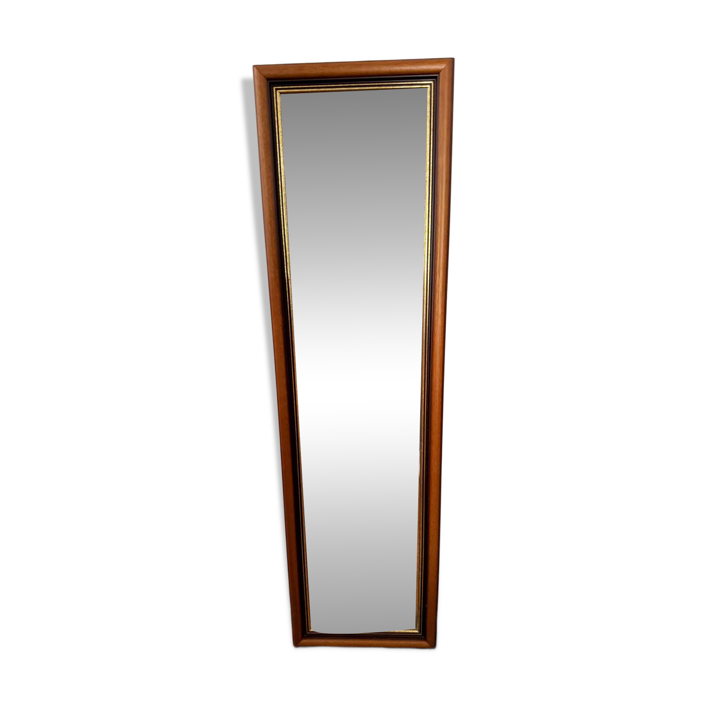 Miroir biseauté en bois