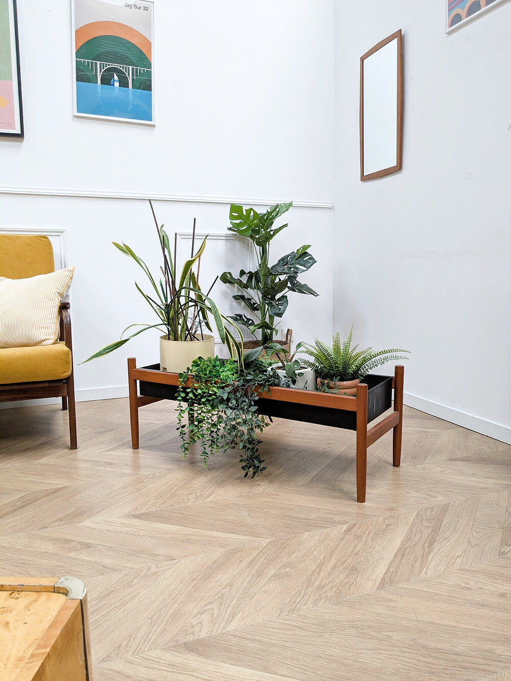Jardinière en teck