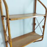 Vintage rattan shelf