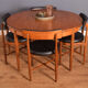 Restored Teak 1960s Retro G Plan Fresco Round Table & 4 Chairs Victor Wilkins