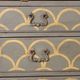 Antique drop-leaf secretary cabinet, neoclassical style, walnut, 20th century.