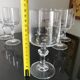 6 diamond-stemmed crystal glasses