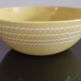 Ancien saladier Longchamp jaune soleil vintage