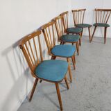 6 vintage bar bistro chairs, 50s/60s