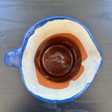 Handcrafted pitcher with graphic patterns