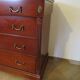 Commode 4 tiroirs – Teinte merisier – Imitation Style Empire – Années 80