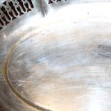 Silver metal bread basket