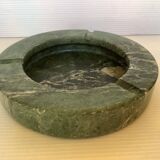 Empty green marble ashtray pocket