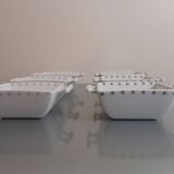 6 square porcelain ramekins