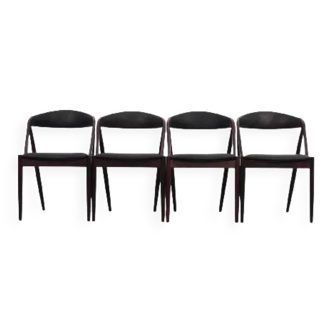 Set of four rosewood chairs, Danish design, 1970s, designer: Kai Kristiansen