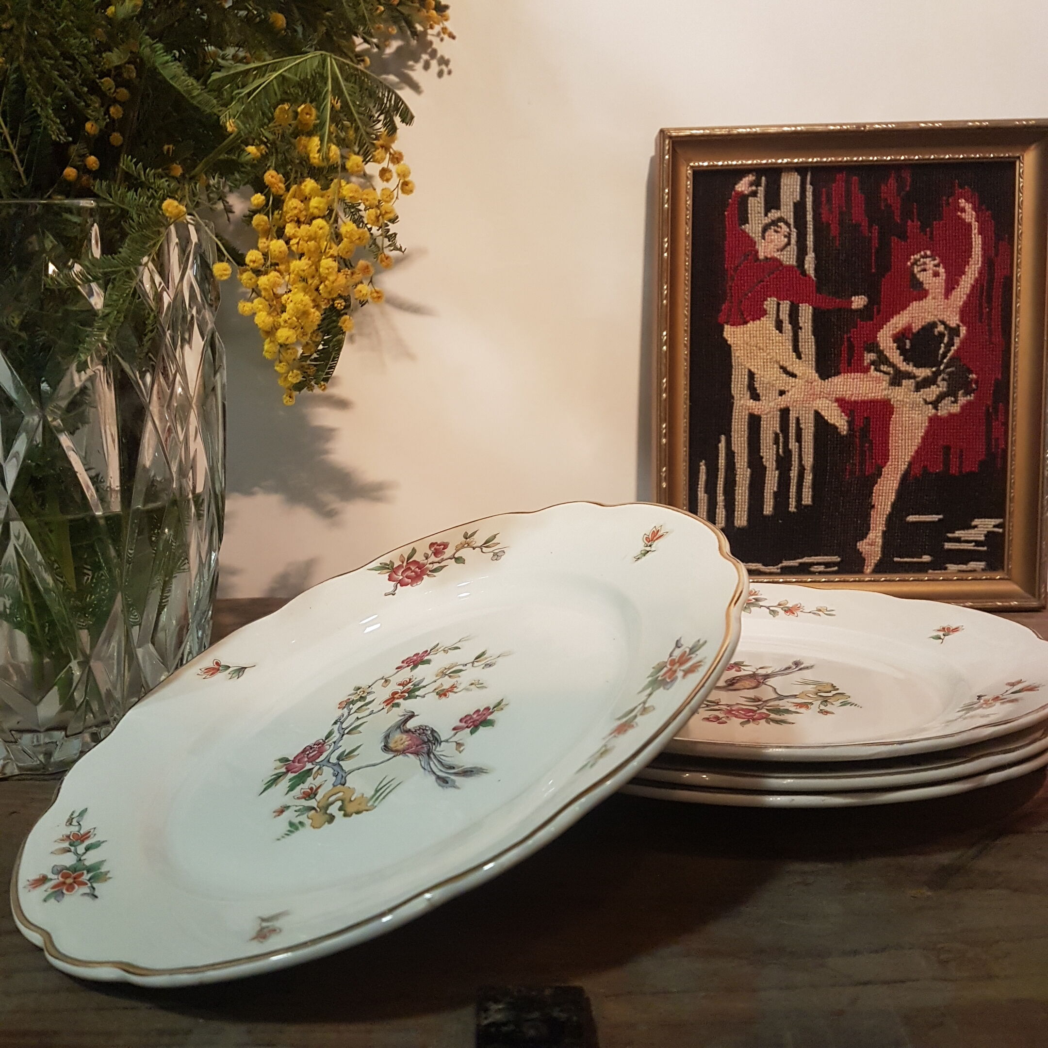 Digoin Plates - Sarreguemines