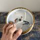 Art deco wall lamp or ceiling lamp in brass and white opaline