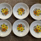 Set of 6 vintage porcelain plates