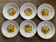 Set of 6 vintage porcelain plates