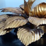 Old wall light flower Masca gold metal