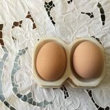 Gien earthenware salt pot decor Peony