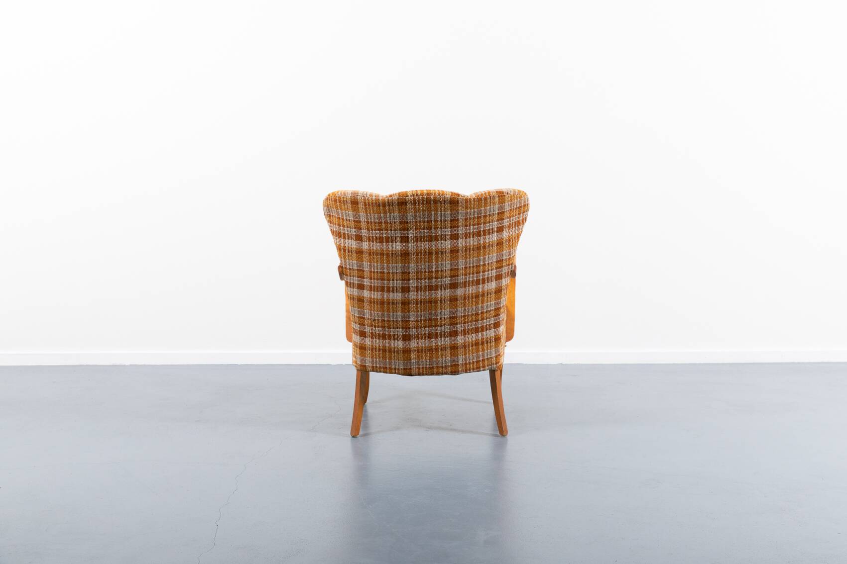 Sculptural Scandinavian Modern armchair, 1950’s