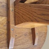 Solid oak side table – Scandinavian design from the 1950s