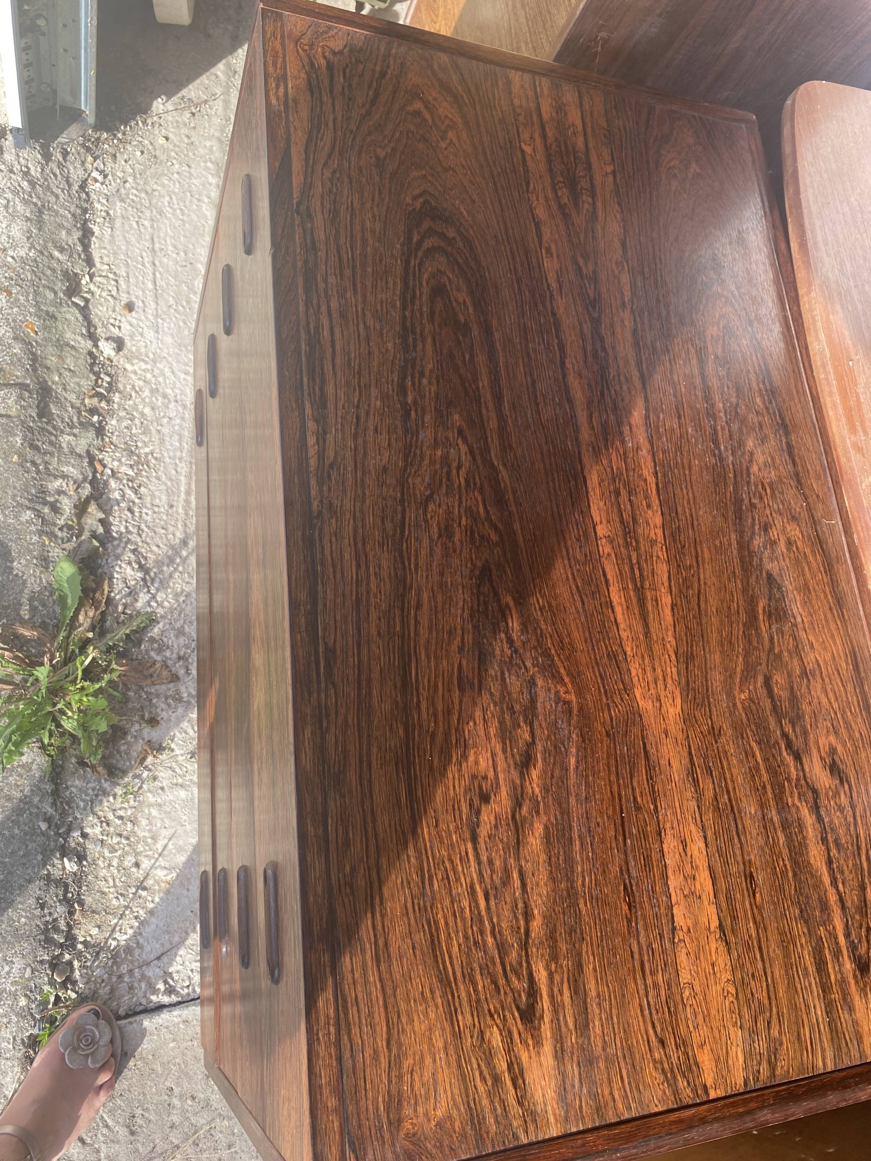 Scandinavian chest of drawers rosewood