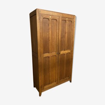 Armoire parisienne vintage chêne massif