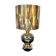 Gilded ceramic lamp, Italy, 1970