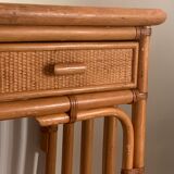 Vintage rattan dressing table