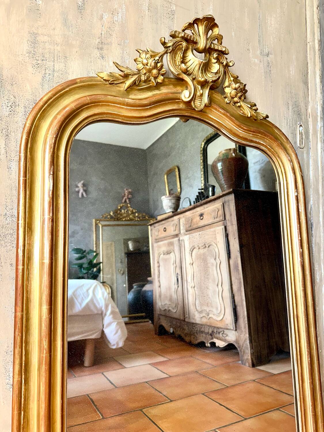 Miroir ancien Louis-Philippe XIXème