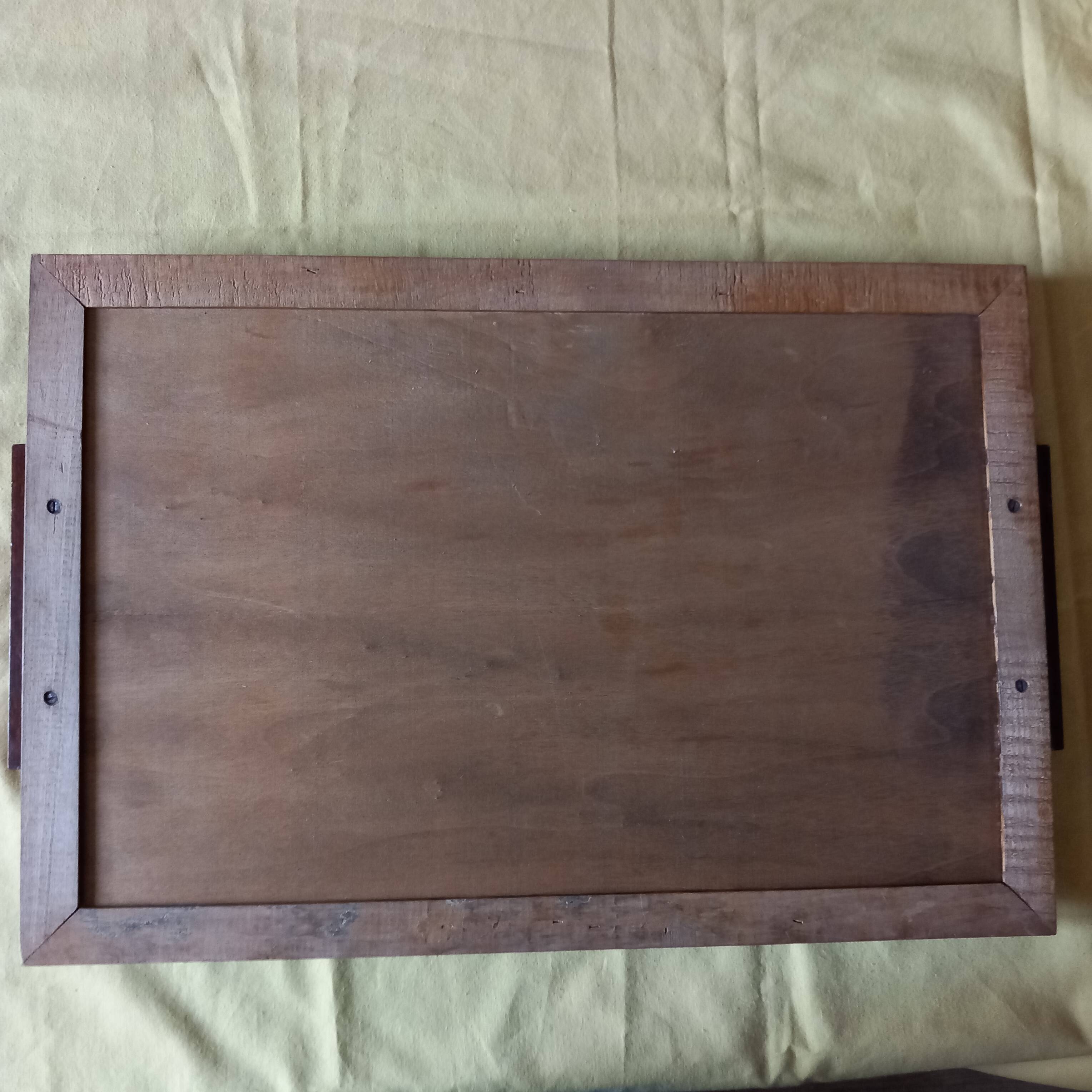 Marquetry serving tray