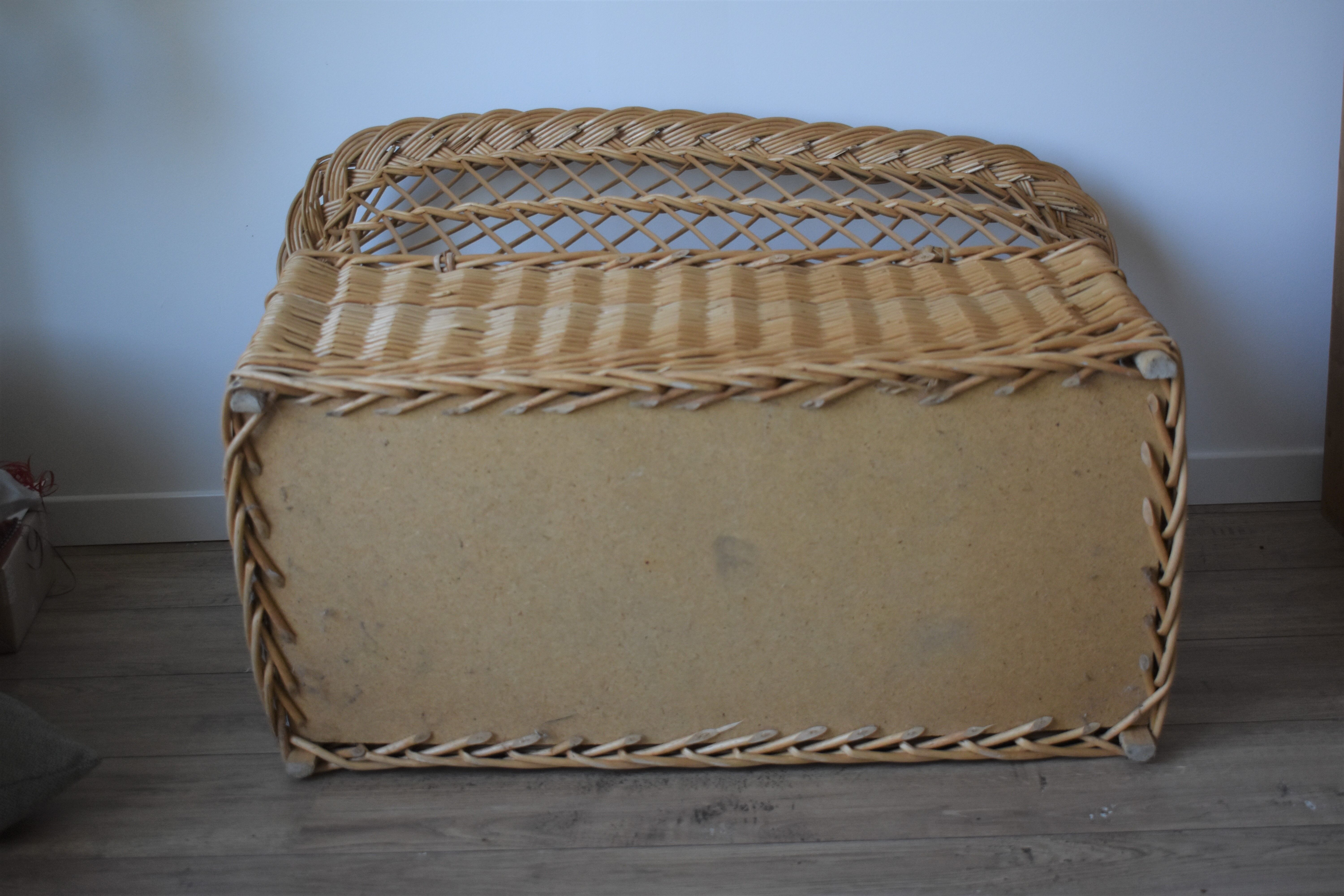 Vintage wicker chest