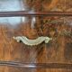 Chippendale chest of drawers in walnut burl, 1940s
