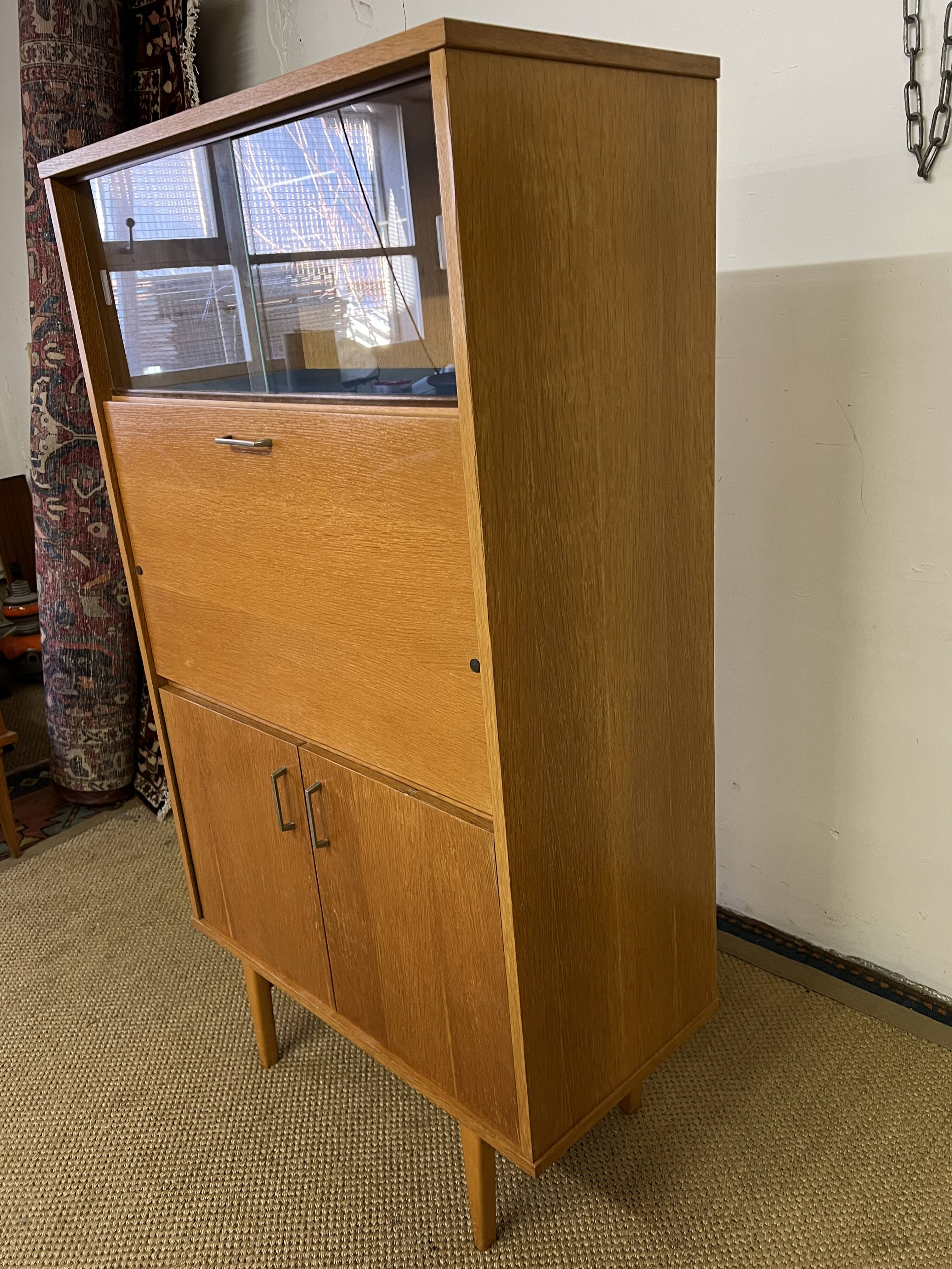 Small vintage secretary cabinet
