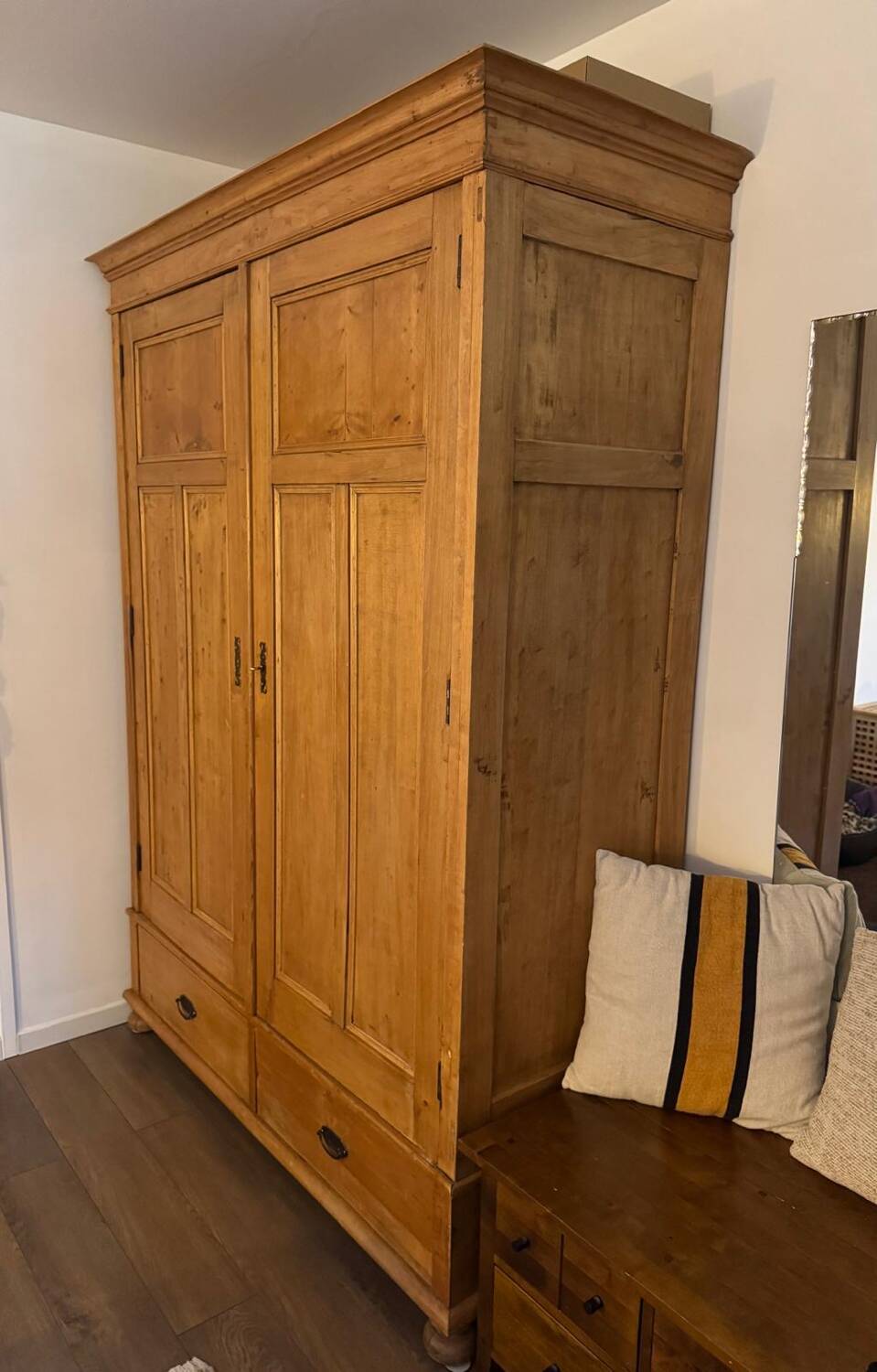 Magnificent solid oak wardrobe