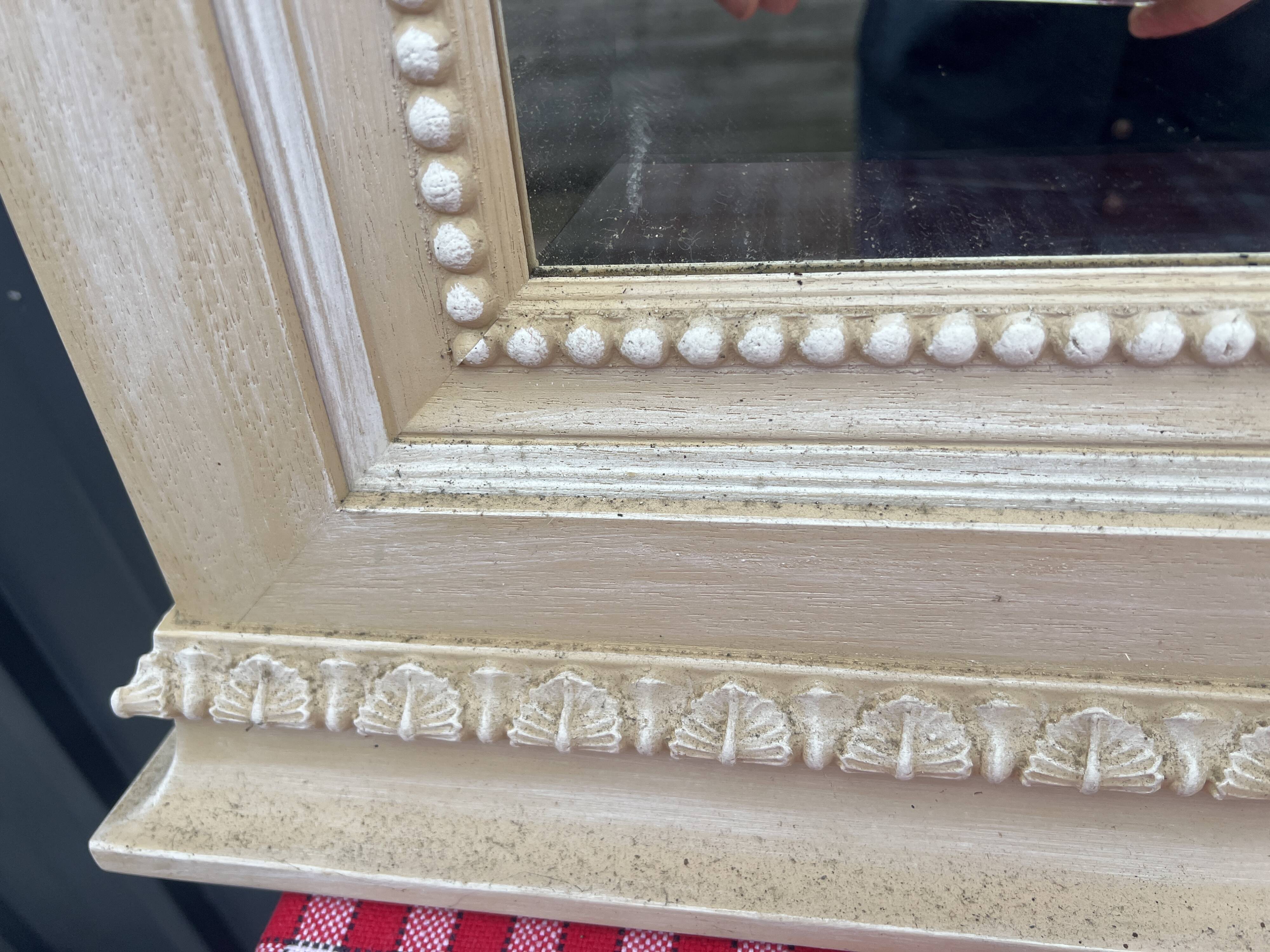 Trumeau Blanc cassé , Ivoire Style Directoire