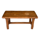 Table basse de ferme ou monastère en chêne massif 95cm