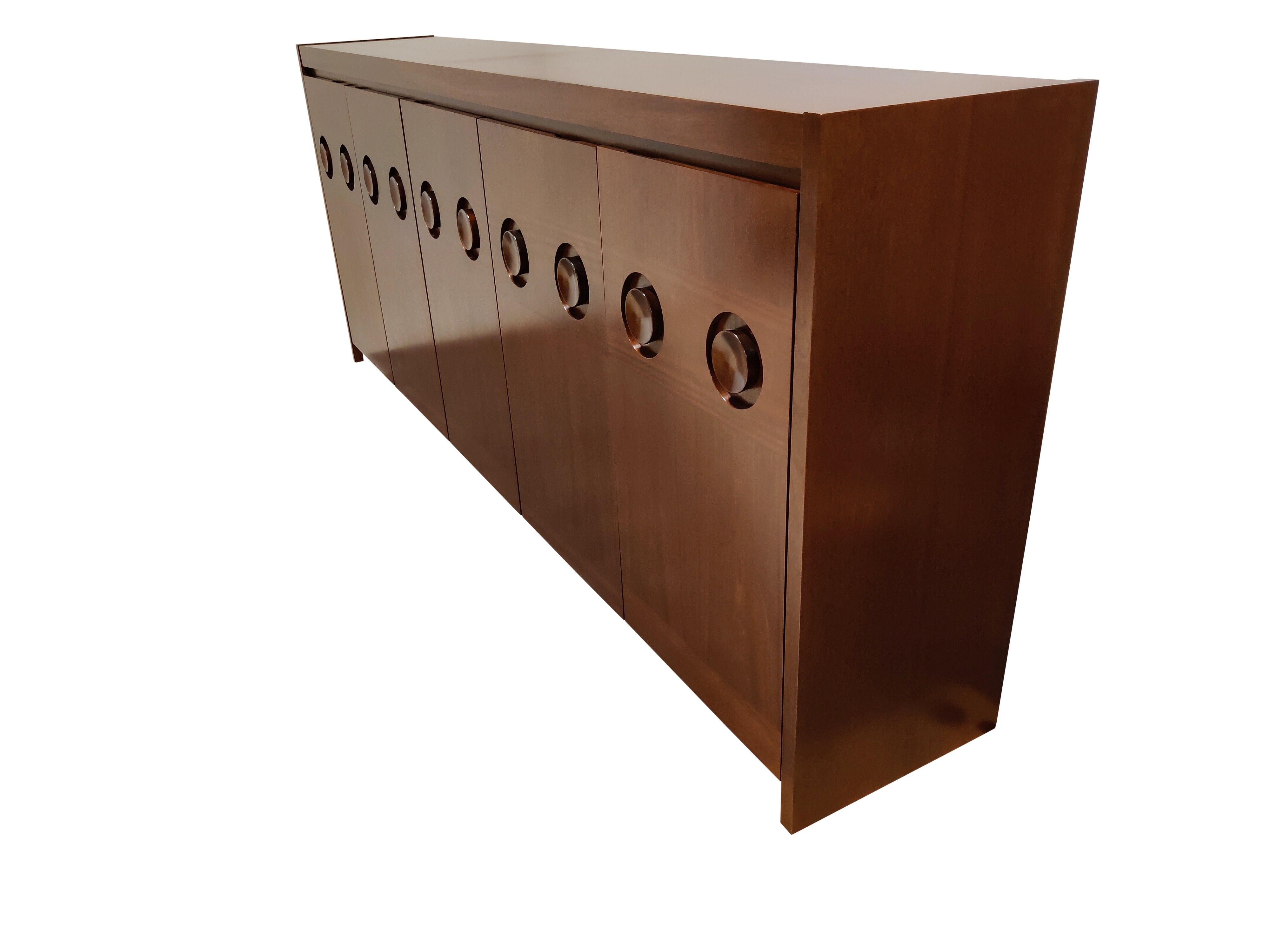 Graphical brutalist credenza, 1970s