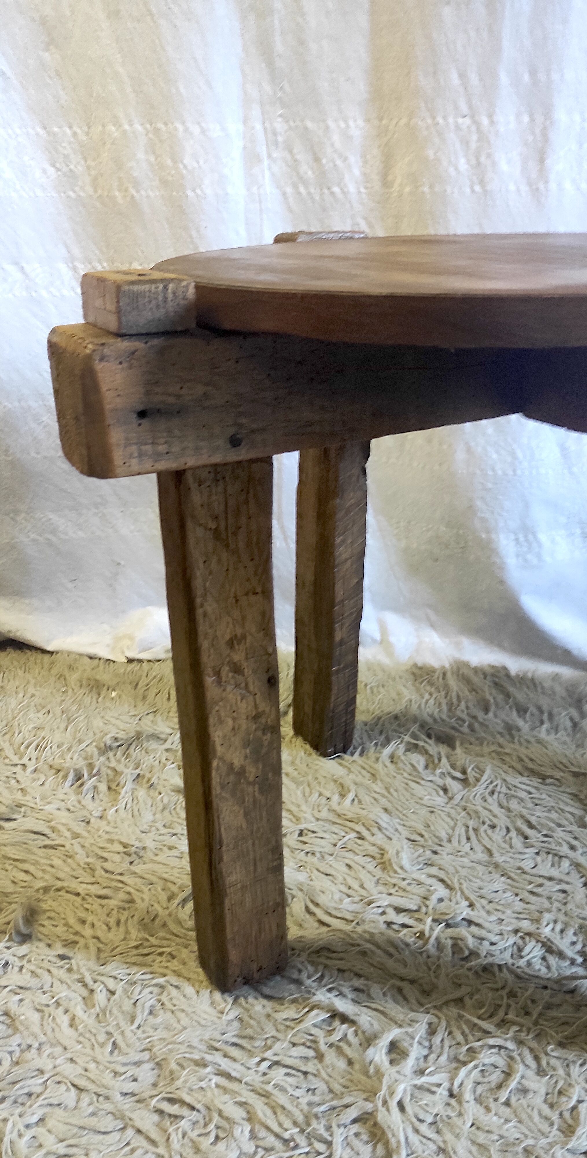 Solid wood coffee table XXth