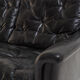 Black leather sofa