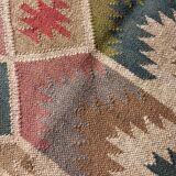 Kilim carpet in burlap and cotton - 90cm x 150cm