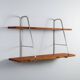 Solid oak wall shelf