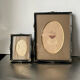 Pair of English Antique Metal Picture Frames in 2 different sizes